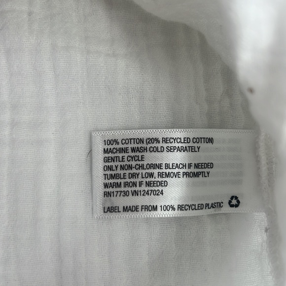 Universal Thread Goods Co. White Gauze Peasant Blouse Women's Sz. X-Small - Picture 5 of 8